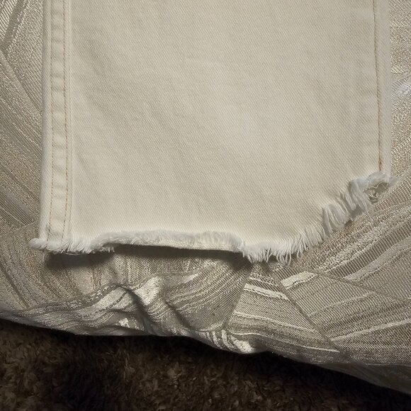 Women’s Paige Hoxton Straight Ankle Jeans Light Cream/Pink, Size 28 - Picture 7 of 12